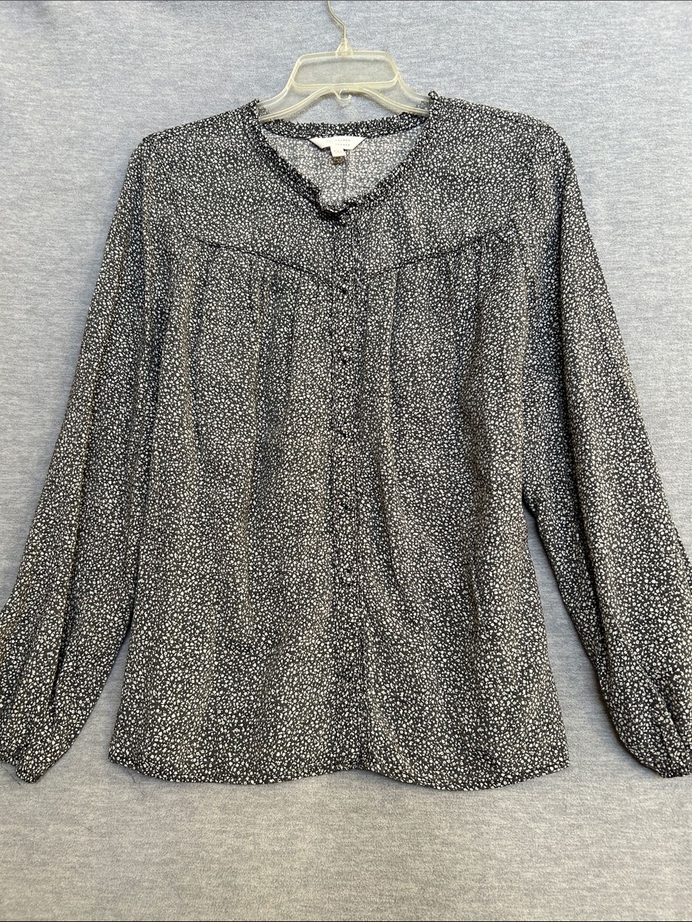 L C LAUREN CONRAD Prairie Modest Cottagecore Country Girl Oversized Button Up